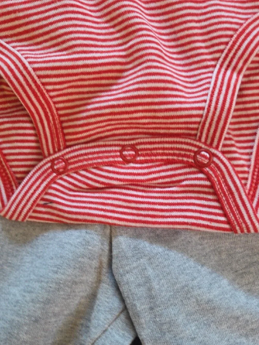 Carter's Red & White Striped Pocket Tee - 24M